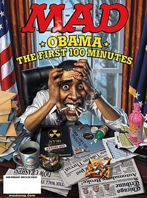 Obama caricature Mad